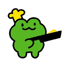 Емодзі Pepe Cute Frog 💚