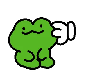 Эмодзи Pepe Cute Frog 💚