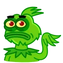 Pepe Grinch emoji 🙄