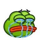 Эмодзи Pepe emoji 😭
