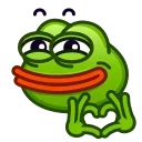 Эмодзи Pepe emoji  ❤️