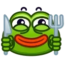 Эмодзи Pepe emoji  🍽