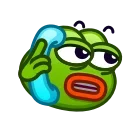 Эмодзи Pepe emoji 📞