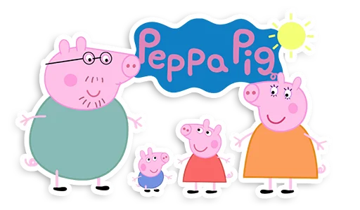 Эмодзи Peppa Pig  👨‍👩‍👧‍👦