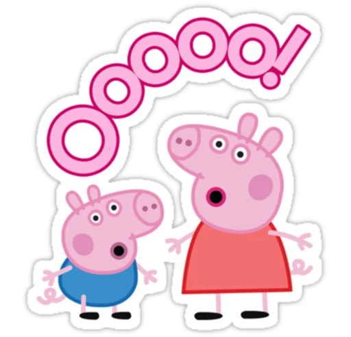 Peppa Pig sticker 😮