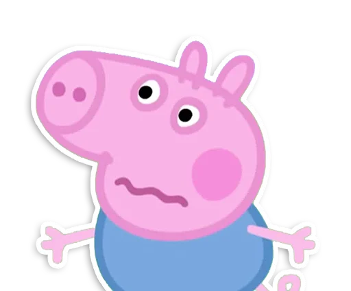 Емодзі Peppa Pig 😨