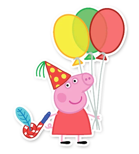 Peppa Pig emoji 🎈