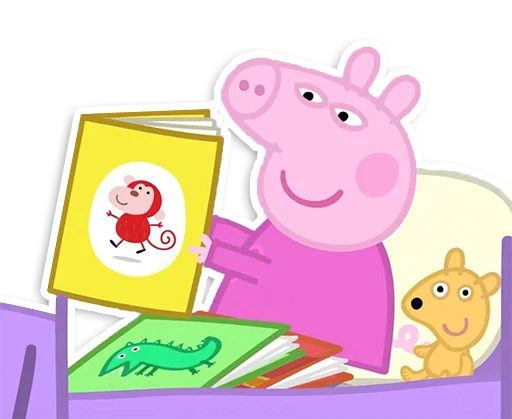 Telegram stiker «Peppa Pig» 🛌
