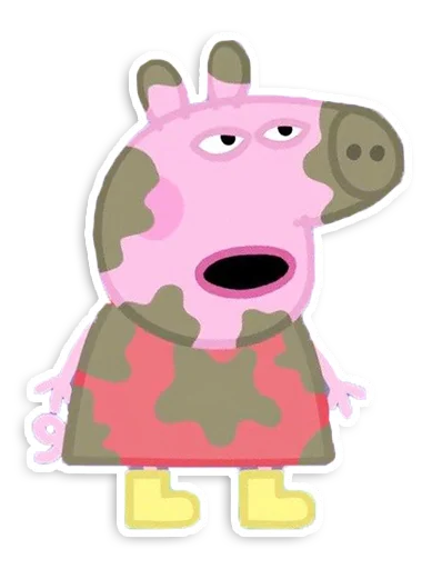 Peppa Pig emoji 😧