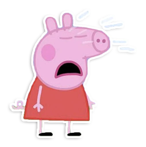 Емодзі Peppa Pig 😭