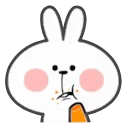 Bunny emoji 🫤