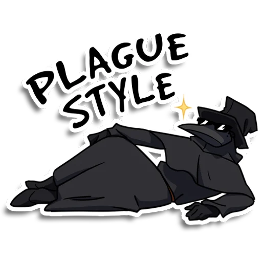 Plague doctor Pestkatze stiker 😎