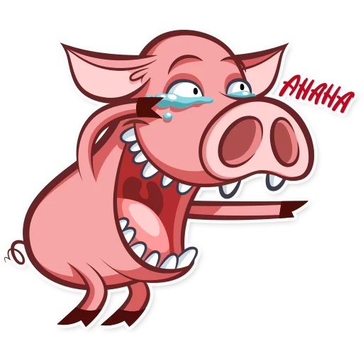 Стікер Telegram «Pete The Pig» 