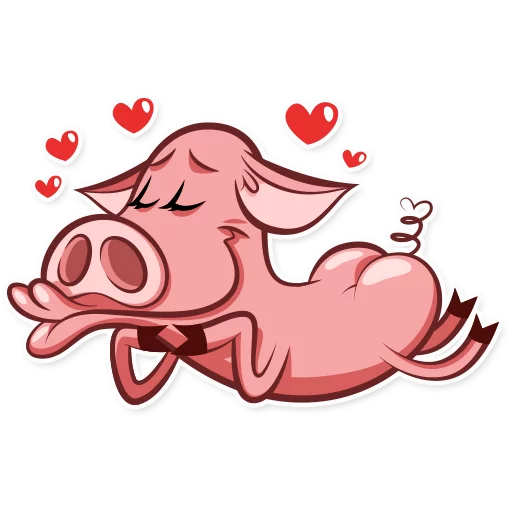 Telegram stiker «Pete The Pig» 