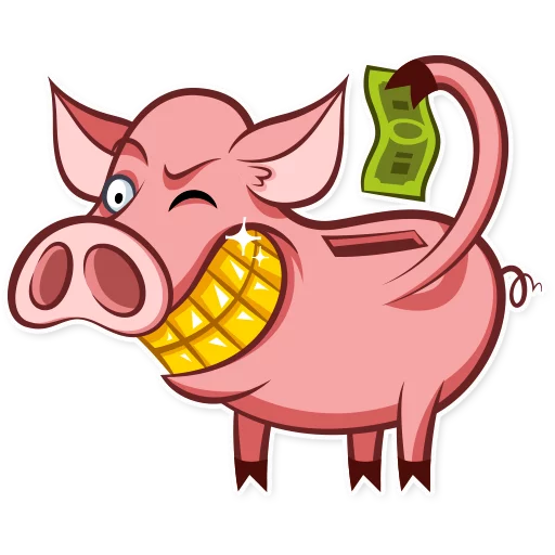 Емодзі Pete The Pig 🤑