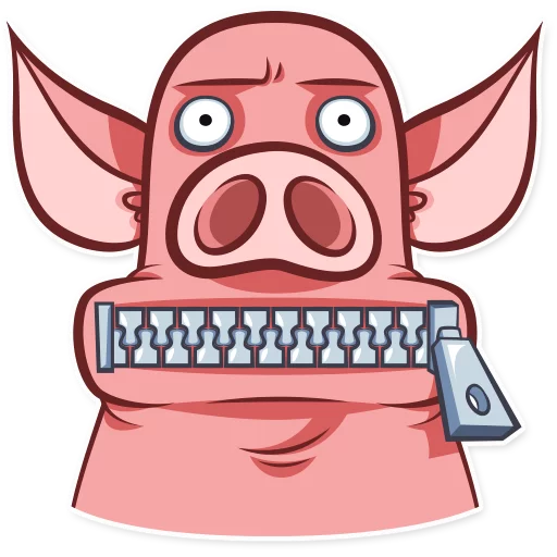 Стикер Telegram «Pete The Pig» 🤐
