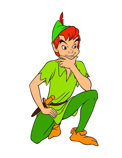 Стікер Telegram «Peter Pan» 🤔