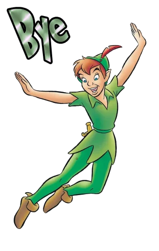 Емодзі Peter Pan 👋
