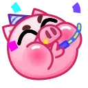 Эмодзи Pig Emoji 🥳