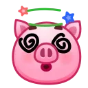 Pig Emoji emoji 😵‍💫
