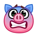 Pig stickers emoji 😬