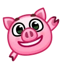 Pig stickers emoji 👋