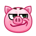 Pig stickers emoji 😏