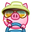 Pig stickers emoji 🛻