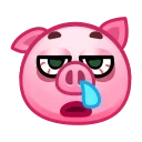 Pig stickers emoji 😪