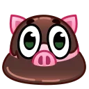 Pig stickers emoji 👀