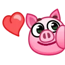 Pig stickers emoji 🥰