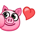 Pig stickers emoji 🥰