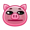 Pig stickers emoji 😑