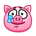 Pig stickers emoji 🥲