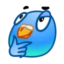 Эмодзи Pigeon Emoji 🤔