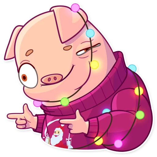 Telegram Sticker «Mr. Piggy» 😉