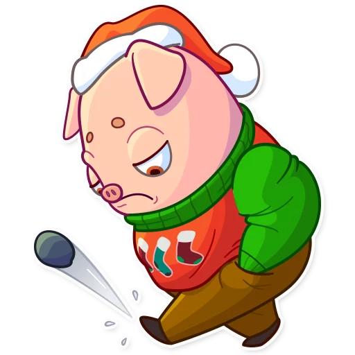 Telegram Sticker «Mr. Piggy» 😔