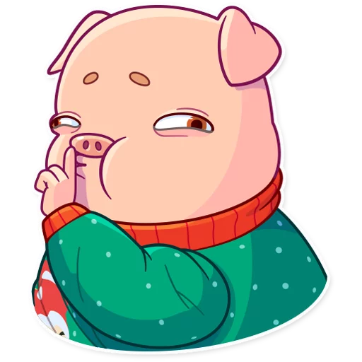Эмодзи Mr. Piggy 🤫
