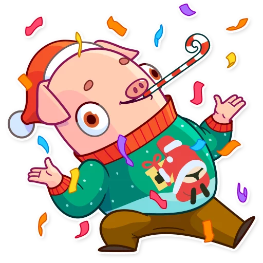Mr. Piggy emoji 🥳