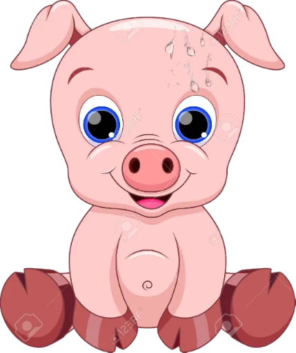 Telegram Sticker «Piggylee» 🐷