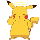 Pikachu emoji 😇