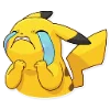 Telegram emoji «Пикачу» 😭