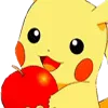 Емодзі Pikachu emoji 🍎