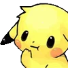Емодзі Pikachu emoji 🤔