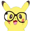 Pikachu emoji emoji 🤓
