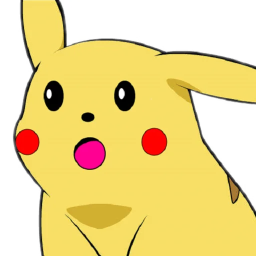 Pikachu Faces emoji 😮