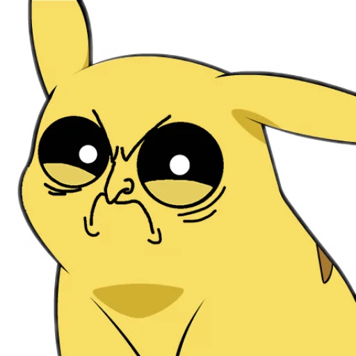Pikachu Faces emoji 😠