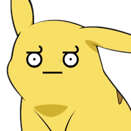 Pikachu Faces emoji 😒