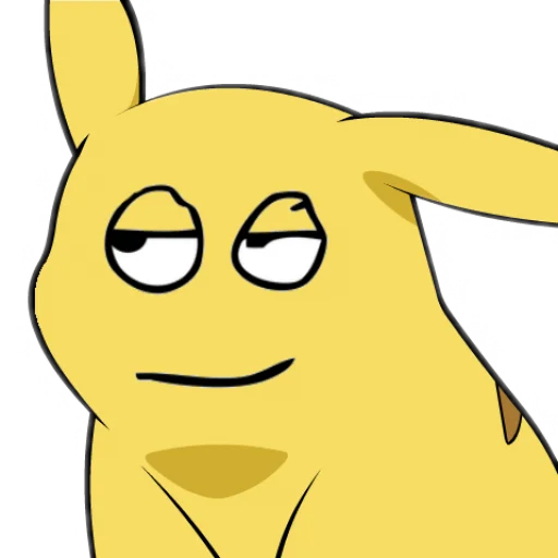 Pikachu Faces emoji 😏