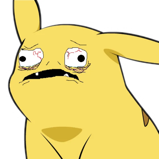 Pikachu Faces emoji 😖